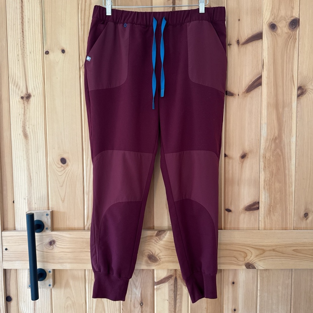 FIGS x DISNEY  Burgundy Scrub Jogger Pants
